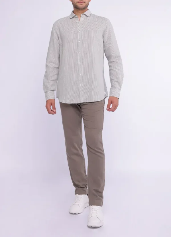 25074MB Drawstring linen mix pants with one pleat-25074MB | Eshop GS | Jordan