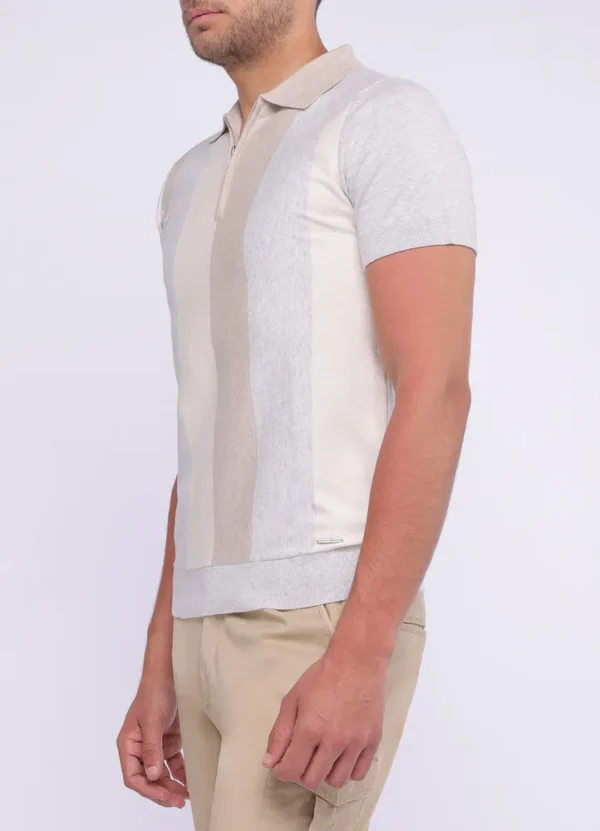 SPE25108AU89MB Austin vertical striped short sleeve knitted poloshirt | Eshop GS | Jordan
