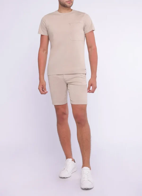 SPE25108SO38MB Sonny plain crew neck t-shirt with chest pocket | Eshop GS | Jordan