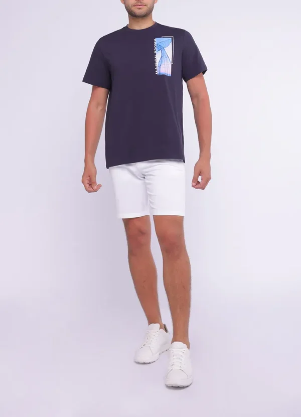 25085MB T-shirt with Maison brown and whale print on chest-25085MB | Eshop GS | Jordan