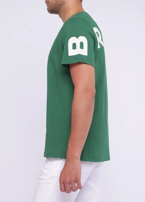 25095MB T-shirt with front small vinyl Maison Brown and BROWN back print-25095MB | Eshop GS | Jordan