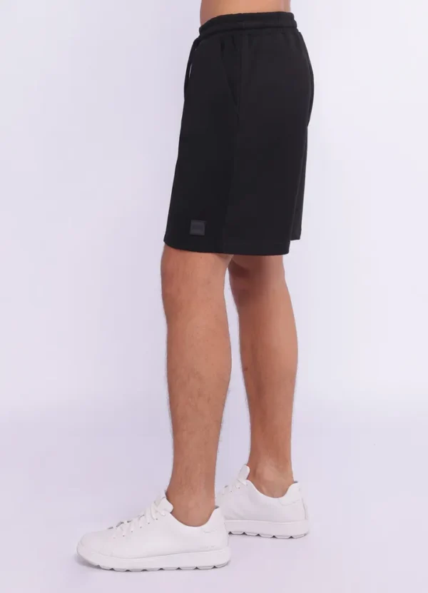 25106MB Drawstring bermuda sweat shorts with front stitching and MB square rubber badge on bottom-25 | Eshop GS | Jordan