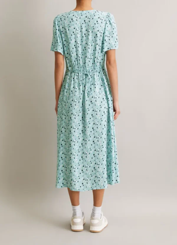 5000006161 SS V-neck midi AOP woven dress | Eshop GS | Jordan