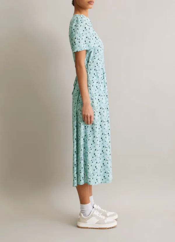 5000006161 SS V-neck midi AOP woven dress | Eshop GS | Jordan