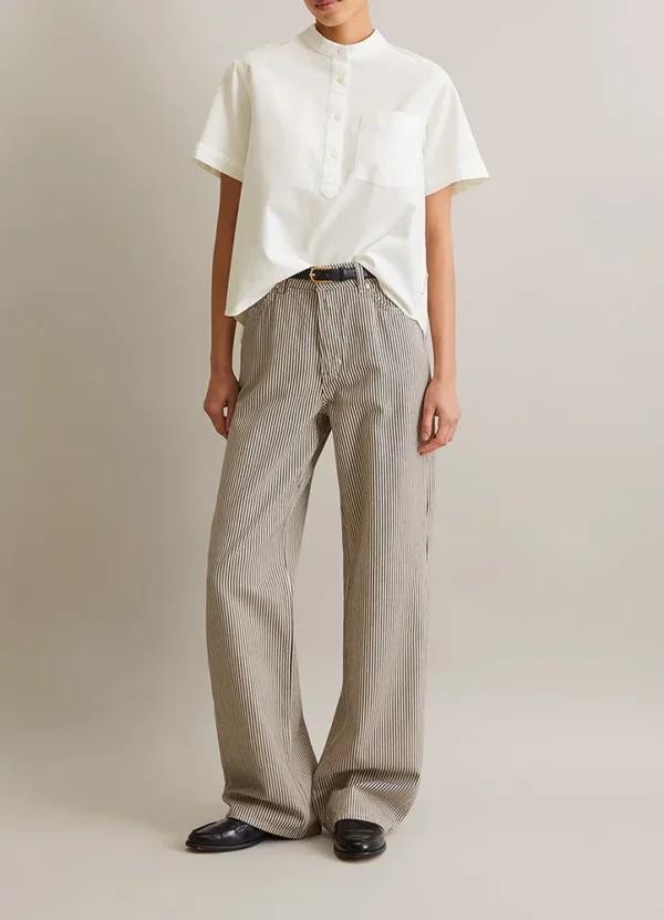5000006205 SS mao neck shirt with chest pkt | Eshop GS | Jordan