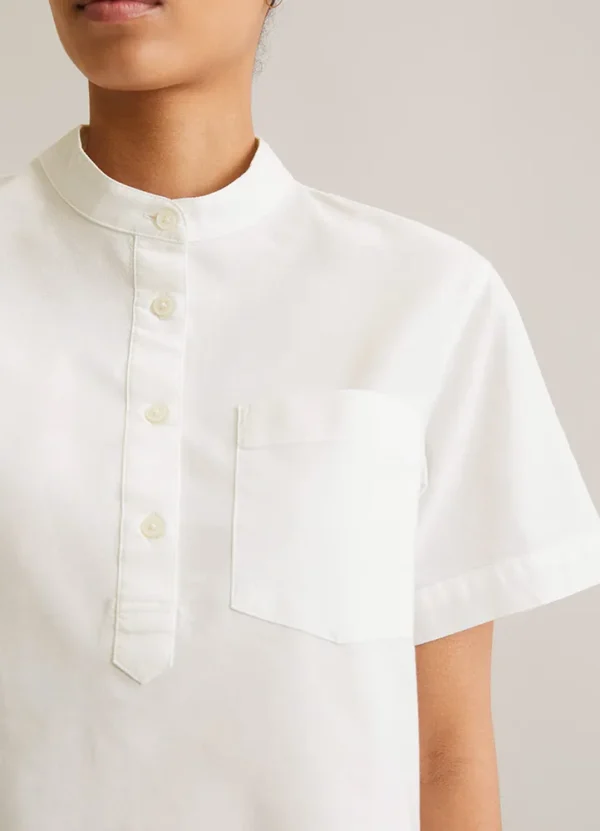 5000006205 SS mao neck shirt with chest pkt | Eshop GS | Jordan