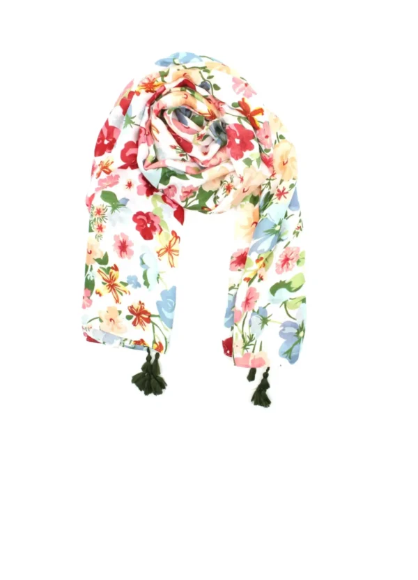 64336 Scarf with multicolor floral green print | Eshop GS | Jordan