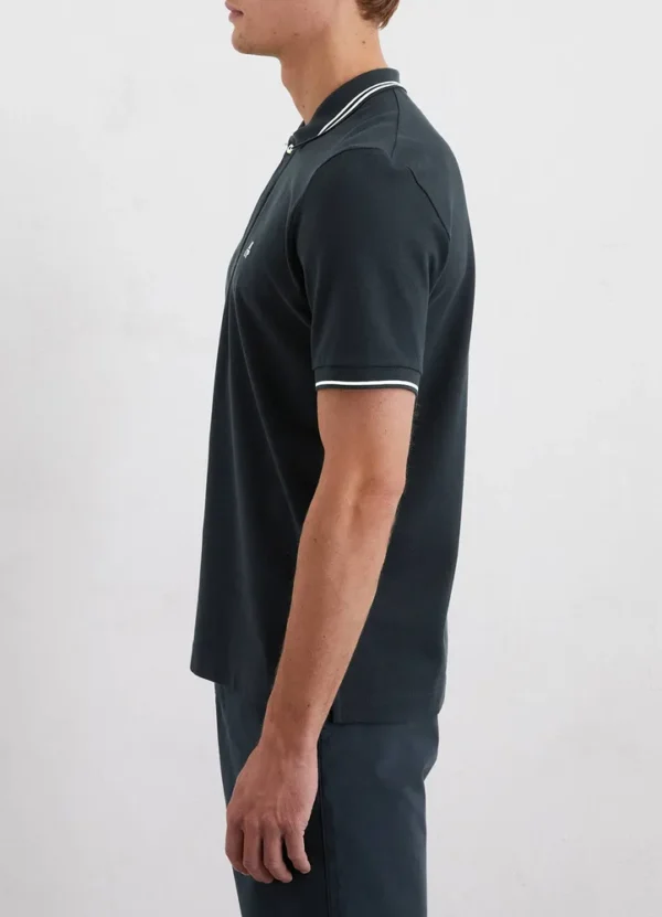 523223053054 Tipped poloshirt with collar and cuff with MOP small embroidery on chest | Eshop GS | Jordan