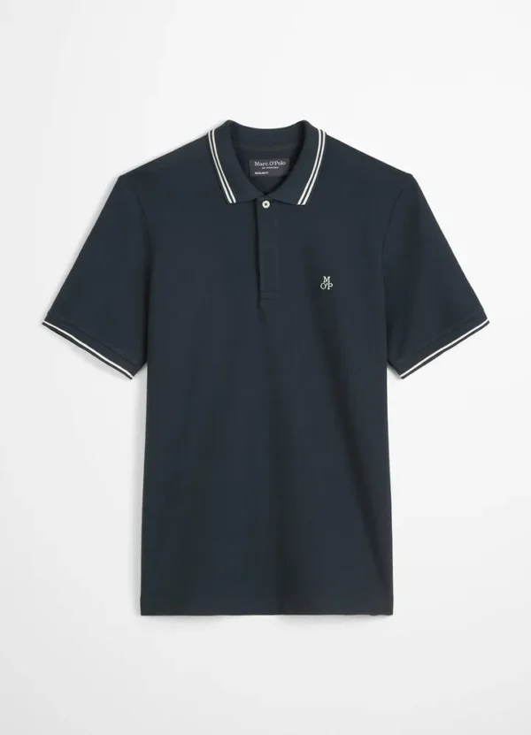 523223053054 Tipped poloshirt with collar and cuff with MOP small embroidery on chest | Eshop GS | Jordan