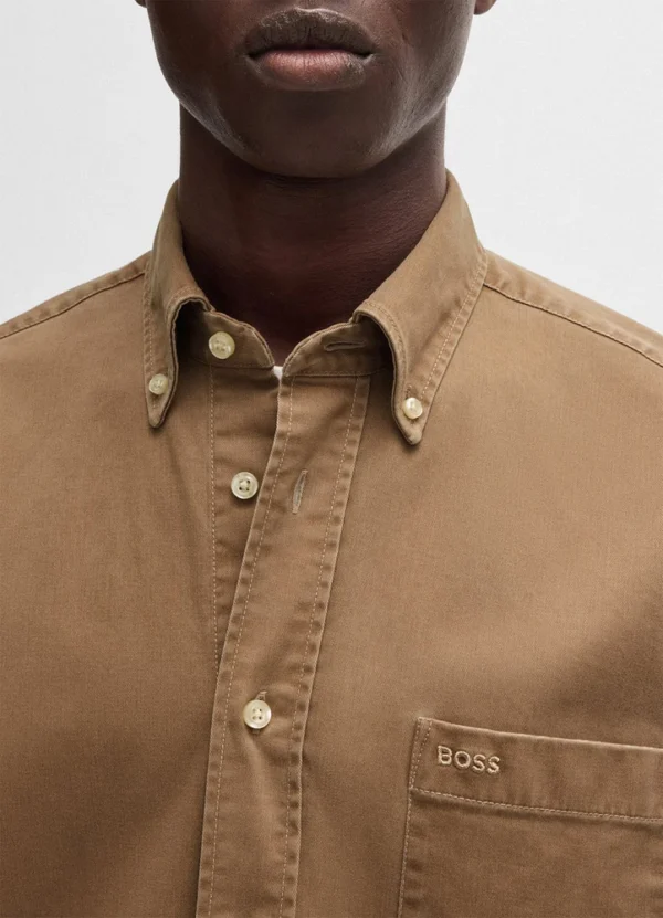 Boss Men Shirt AMBSS25SLP3RE01