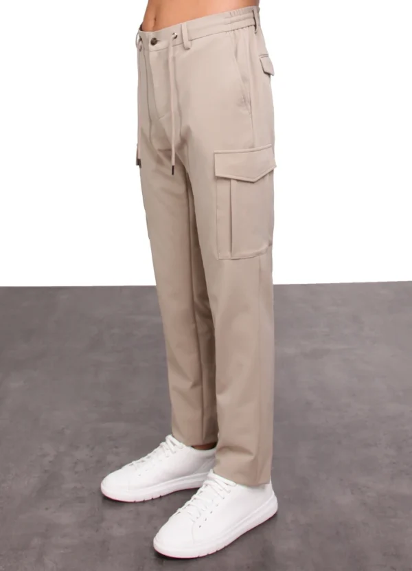 Maison Brown Men Drawstring Pants AMMWAYPDPF9SM03