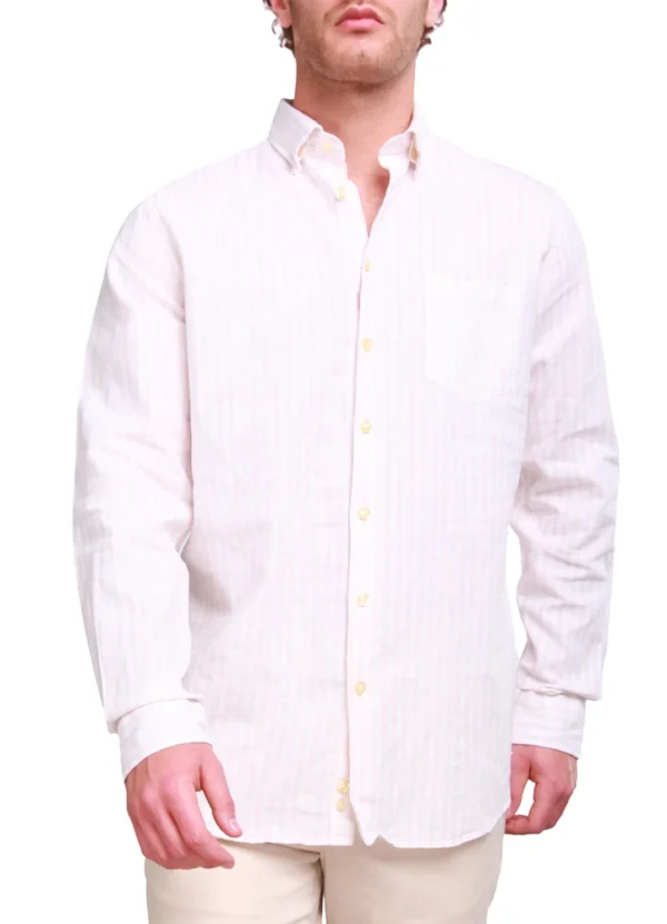 Maison Brown Men Shirt AMMWS24SLS8LI01