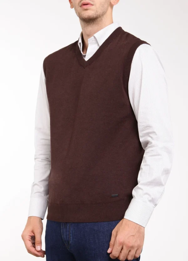 Maison Brown Men Knitwear Sleeveless AMMWW24KVVNCO01