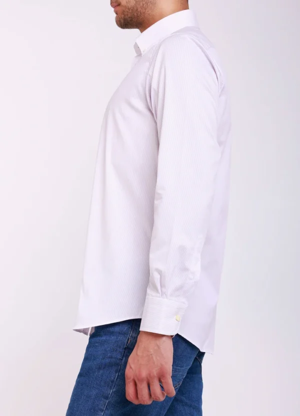Maison Brown Men Shirt AMMWS25SLS8M001