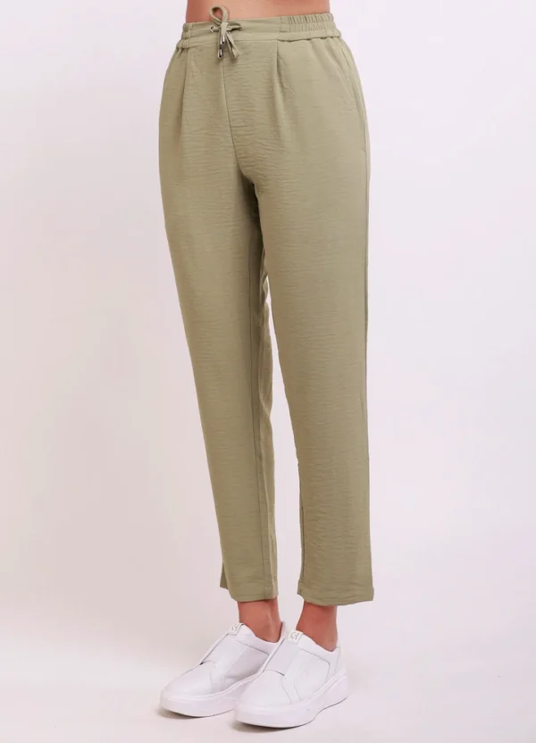 Maison Brown Women Drawstring Pants AWMWS25DPF9P901