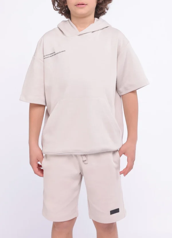 Maison Brown Boy Sweatshirt Hood KBMWS25SHCNCO01