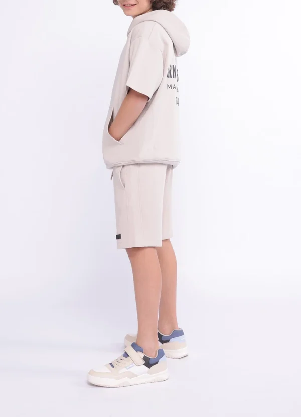 Maison Brown Boy Sweatshirt Hood KBMWS25SHCNCO01