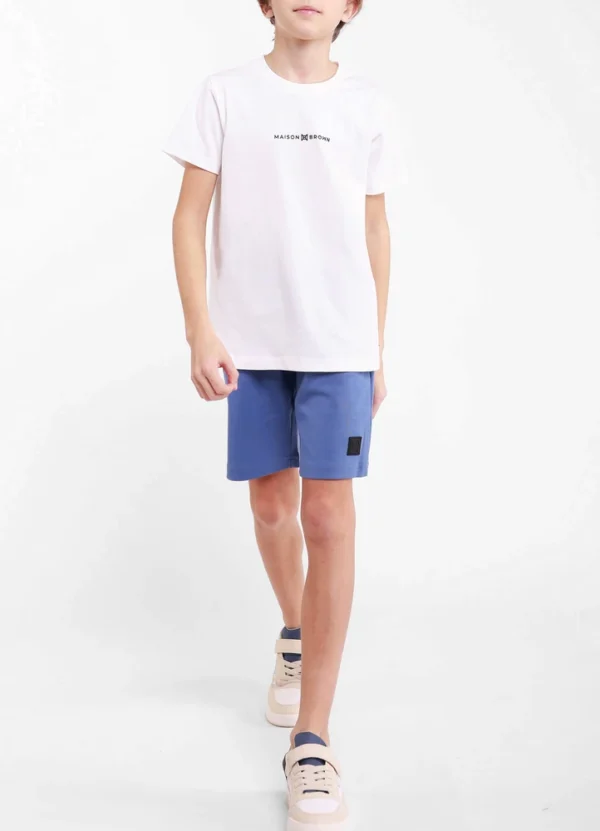 Maison Brown Boy Sweat Shorts KBMWS25WSBMCO01