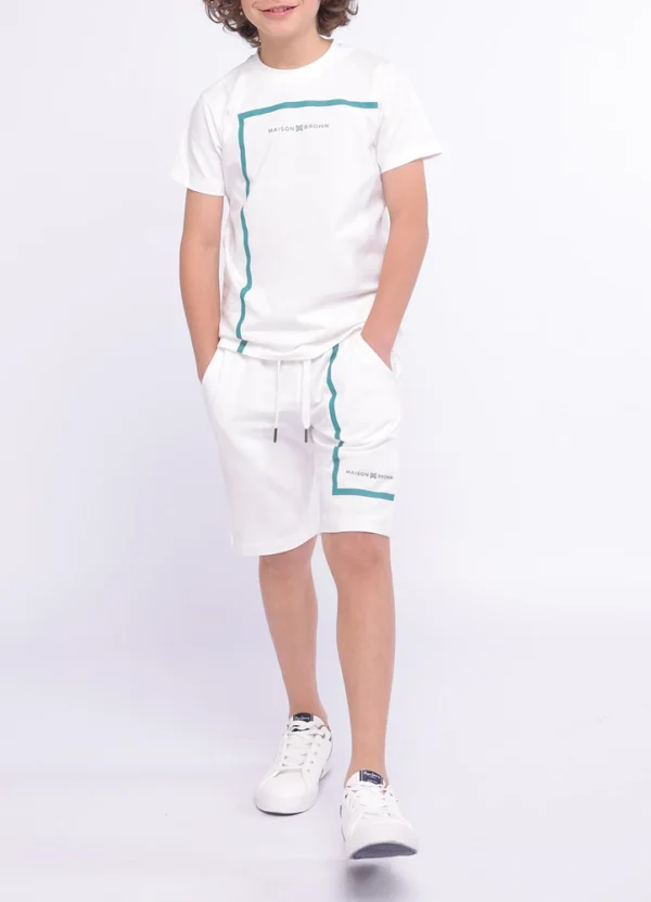 Maison Brown Boy Sweat Shorts KBMWS25WSBMCO07
