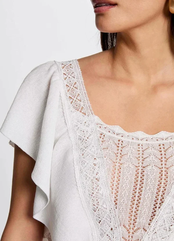 Morgan Women Knitwear Short Sleeves AWMGS25KSREVI01