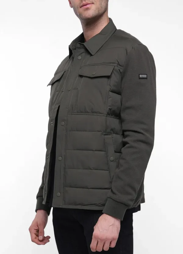 Maison Brown Men Shirt Jacket AMMWW25SJFNQN01