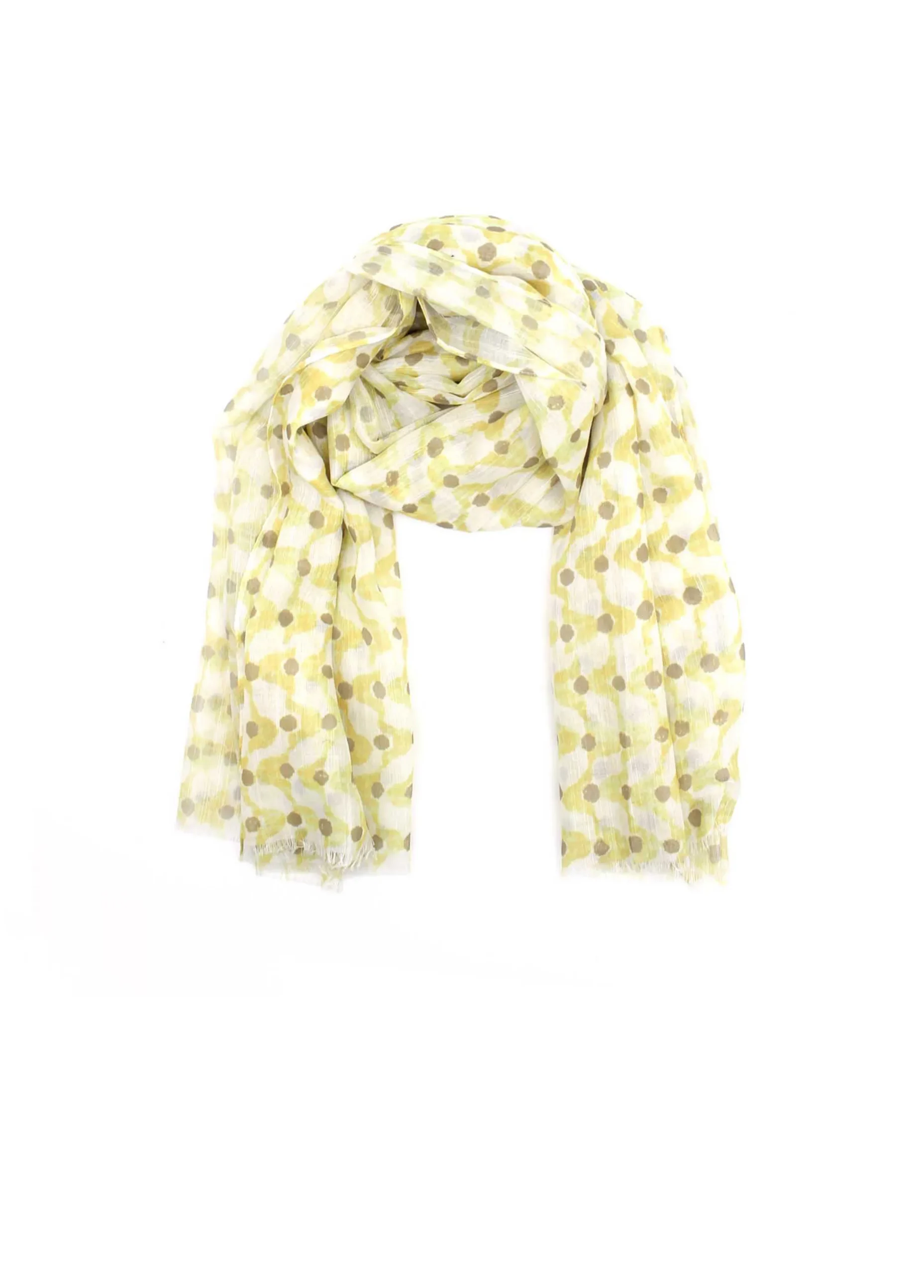 Vimoda Yellow printed scarf